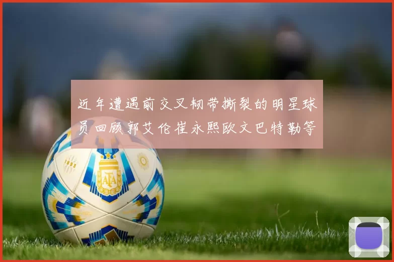 近年遭遇前交叉韧带撕裂的明星球员回顾郭艾伦崔永熙欧文巴特勒等人